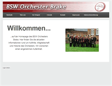 Tablet Screenshot of bsw-orchester-brake.de